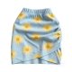 Elegant Slim-Fit Women's Skirt - Summer High-Waisted Asymmetric A-Line