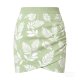 Women's Summer High-Waisted Skirt - Slim-Fit A-Line Asymmetric Mini