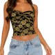 Fashion Casual Women's Top - Summer Jersey Backless Sleeveless Lace